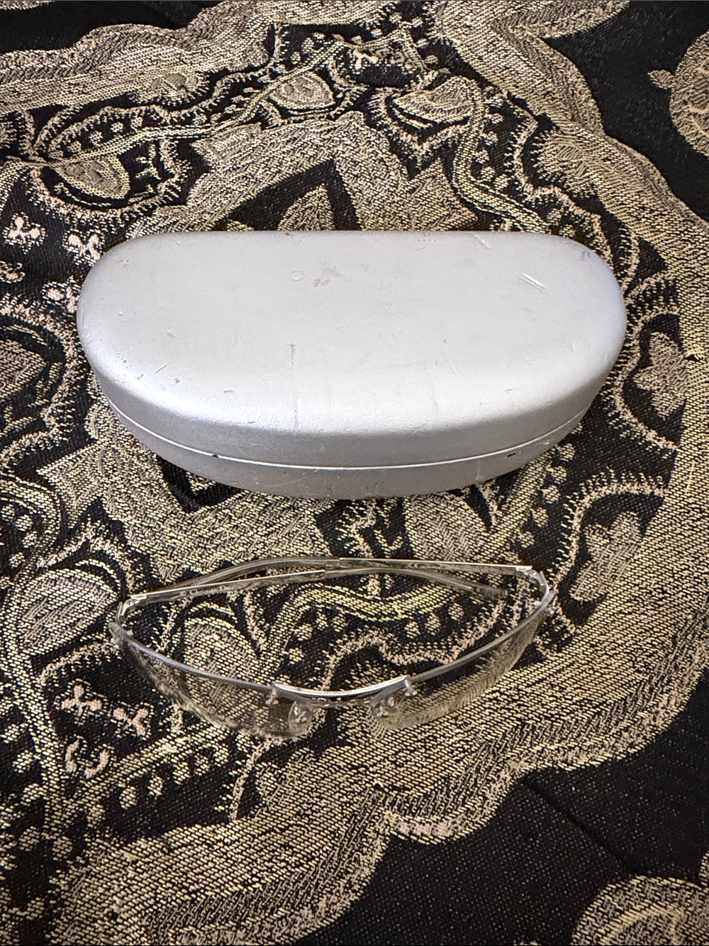 Authentic Dior Rimless Sunglasses in Clear and Silver - Picture 8 of 10